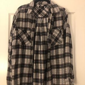 BDG grey & blue flannel